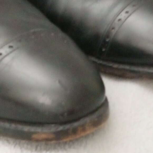 Allen Edmonds BRADY CAP TOE OXFORD Black Leather MEN'S Size 13 + Shoe Trees 7346 - Picture 6 of 16